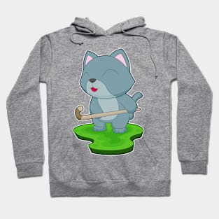 Cat Hockey Hockey stick Sports Hoodie